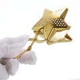 thumbnail image 3 of 1 Pcs Star Snap Tea Ball Infuser, Tea Strainer, Gold, 3 of 7