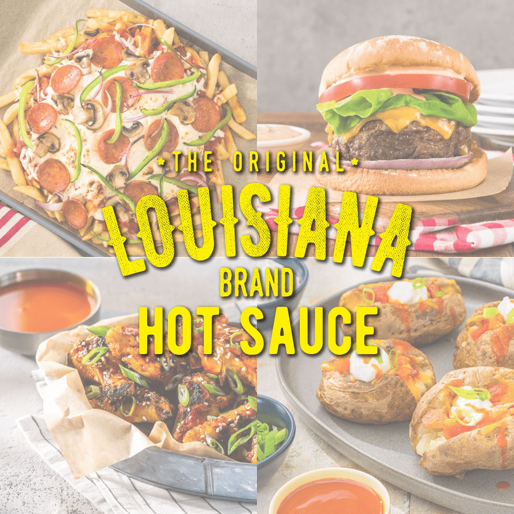 (5 pack) The Original Louisiana Brand Hot Sauce, Tangy Taco, Shelf-Stable, 6 fl oz Bottle