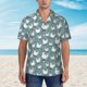 thumbnail image 2 of Fotbe Funny Chicken Camisa Hawaiana para Hombre Unisex – Camisa Casual de Verano con Botones de Manga Corta de Algodón y Lino,X-Large, 2 of 7