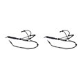 thumbnail image 3 of relayinert Cheval Licol Tresse Portable Noeud Formation Course Bride Headstall Sangle Résistant à l'Usure Corde Tressée en Nylon Col Pelouse 2PCS, 3 of 6