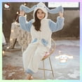 thumbnail image 1 of Pijama de una pieza para niñas de Sanrioed Anime Cinnamoroll, mono cálido para niños, pijama de felpa gruesa, ropa de casa de invierno, 1 of 5