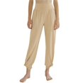 thumbnail image 3 of Pantalones de Yoga de Pierna para Mujer, Holgados y Cómodos, de Cintura Alta, con Bolsillos. Albaricoque M, 3 of 9