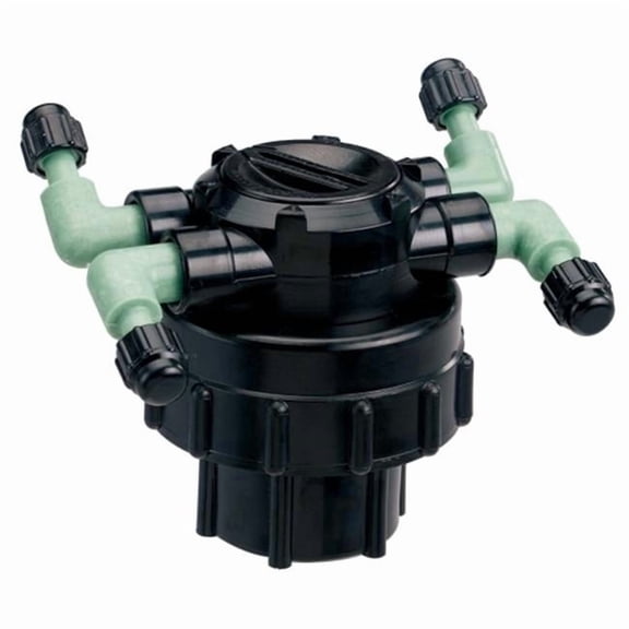 Drip Watering Manifold, 4-Port, Adjustable