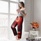 thumbnail image 5 of Fotbe Red Moon Lava Pantalones de Pijama para Mujer, Pantalones de Dormir, Pantalones Pj con Cordón y Bolsillos-Large, 5 of 6