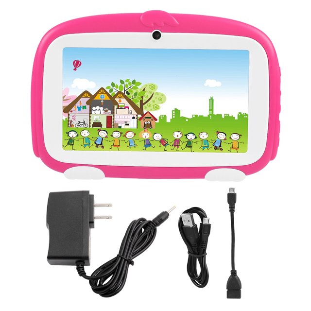 Tableta Mini Lovely Sincero 7IN Cámara dual WiFi 1G+8GB Educación Temprana Rosa