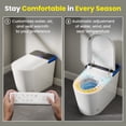 thumbnail image 6 of ADA Comfort Height Smart Bidet Toilet with Auto Open/Flush, Auto Temp Adjust/Foam Shield, 1.06 GPF, Remote Control, 6 of 6