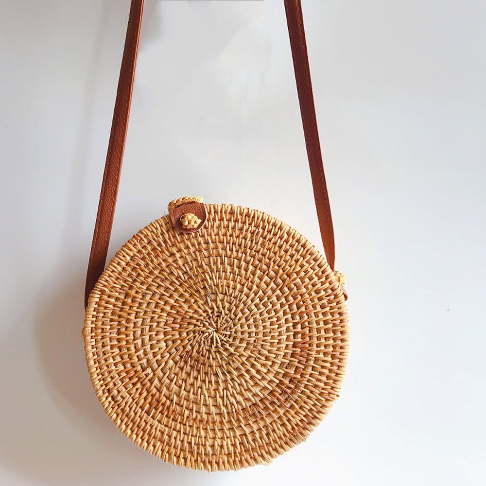 Wicker circle online bag