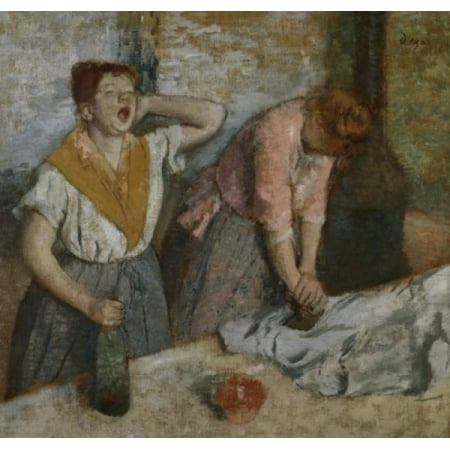Clothes Ironer The Ironers 1884 Edgar Degas (1834-1917French) Musee dOrsay Paris Stretched Canvas - Edgar Degas (24 x 36) ()