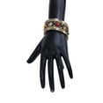 thumbnail image 1 of Designers Black Metallic Golden and Color Stone Bracelet, 1 of 1
