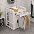 thumbnail image 2 of Limorve Adjustable Washer/Dryer Shelf Unit, 54" Laundry Storage Rack with Non-Slip Countertop Wooden Color one size, 2 of 2