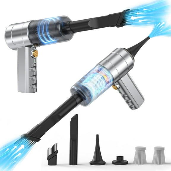 5500Pa Mini Vacuum Cleaner: Handheld Vacuum & Electronics Duster & Hand Pump Cordless Keyboard Vac Compressed Air Blower for Computer Sewing Machine Laptop Car Home Office