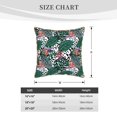 thumbnail image 2 of KLL Tropical Leaves Decorative Throw Pillow Covers Velvet Soft for Couch Sofa Bedroom Living Room Outdoor (No pillow core)- 18"x18", 2 of 5