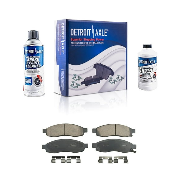 Detroit Axle - Front Brake Pads for Nissan Pathfinder Armada Titan Infiniti QX56, Ceramic Brake Pads w/ Hardware 2004 2005 2006 2007 Replacement