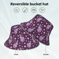 thumbnail image 2 of Yiaed Snake And Flower Print Reflective Stripe Bucket Hat Unisex Funny Outdoor Fisherman Cap Beach Sun Hat, 2 of 5