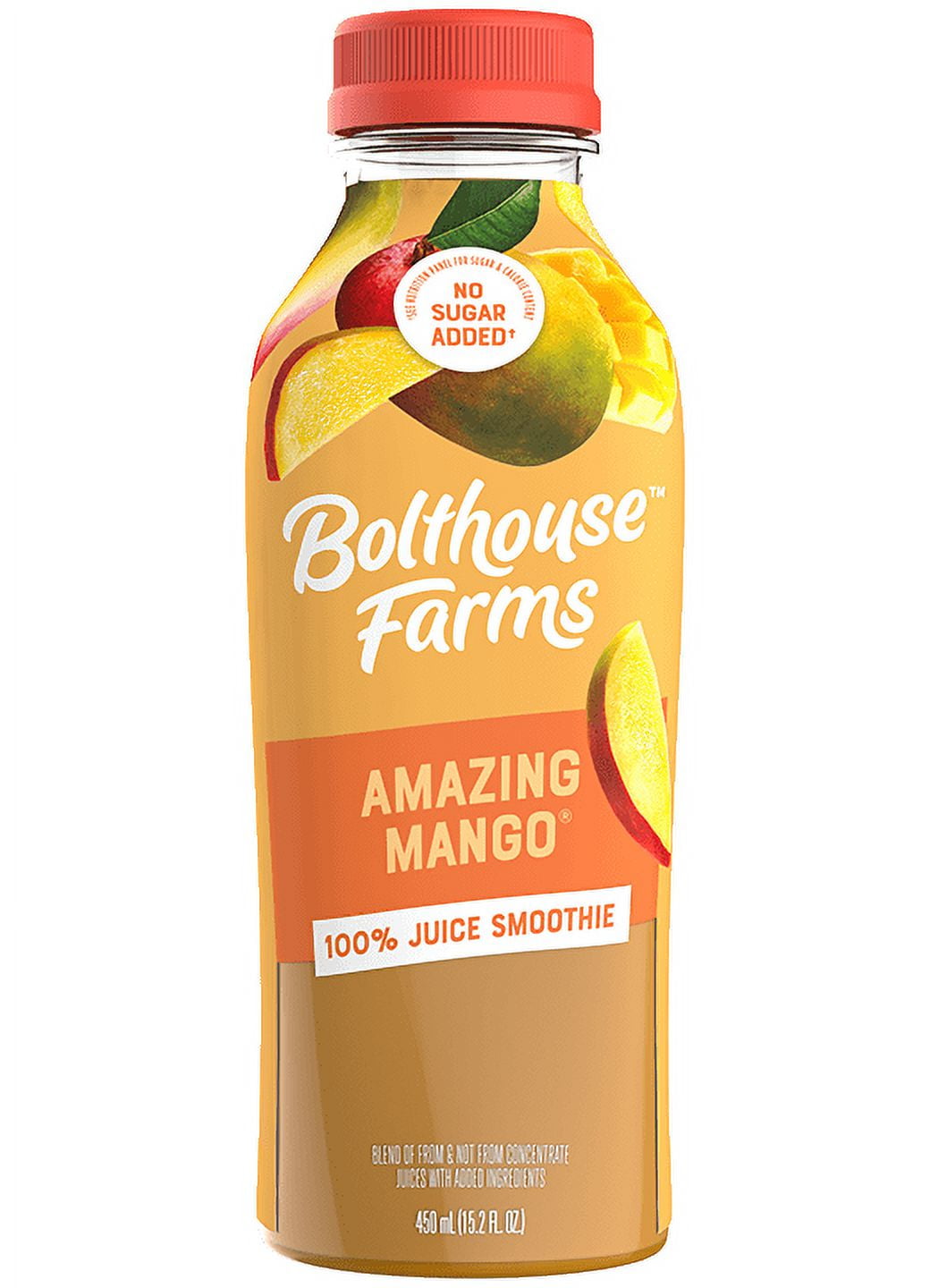 Bolthouse Farms Fruit Juice Smoothie, Amazing Mango, 15.2 fl. oz. Bottle