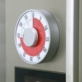 thumbnail image 2 of Round Kitchen Timer Reminder Kitchen Gadgets Cooking Clock with Magnetic Base, 2 of 8