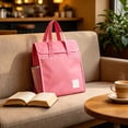 thumbnail image 6 of Dongrere Waterproof Document Bag, Multi Pocket Laptop File Organizer Bag, File Tote Bag Pouch for Office Work Business Travel Use, Pink, 6 of 6