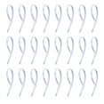 thumbnail image 1 of Bridas de alambre reutilizables con cierre de cremallera, 100 unidades, color blanco, para embalaje, 1 of 6