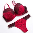 thumbnail image 2 of JINMGG Womens Plus Size $5 Fashion Women Lace Underwear Pajamas Embroidered Ladies Intimates Set, 2 of 8