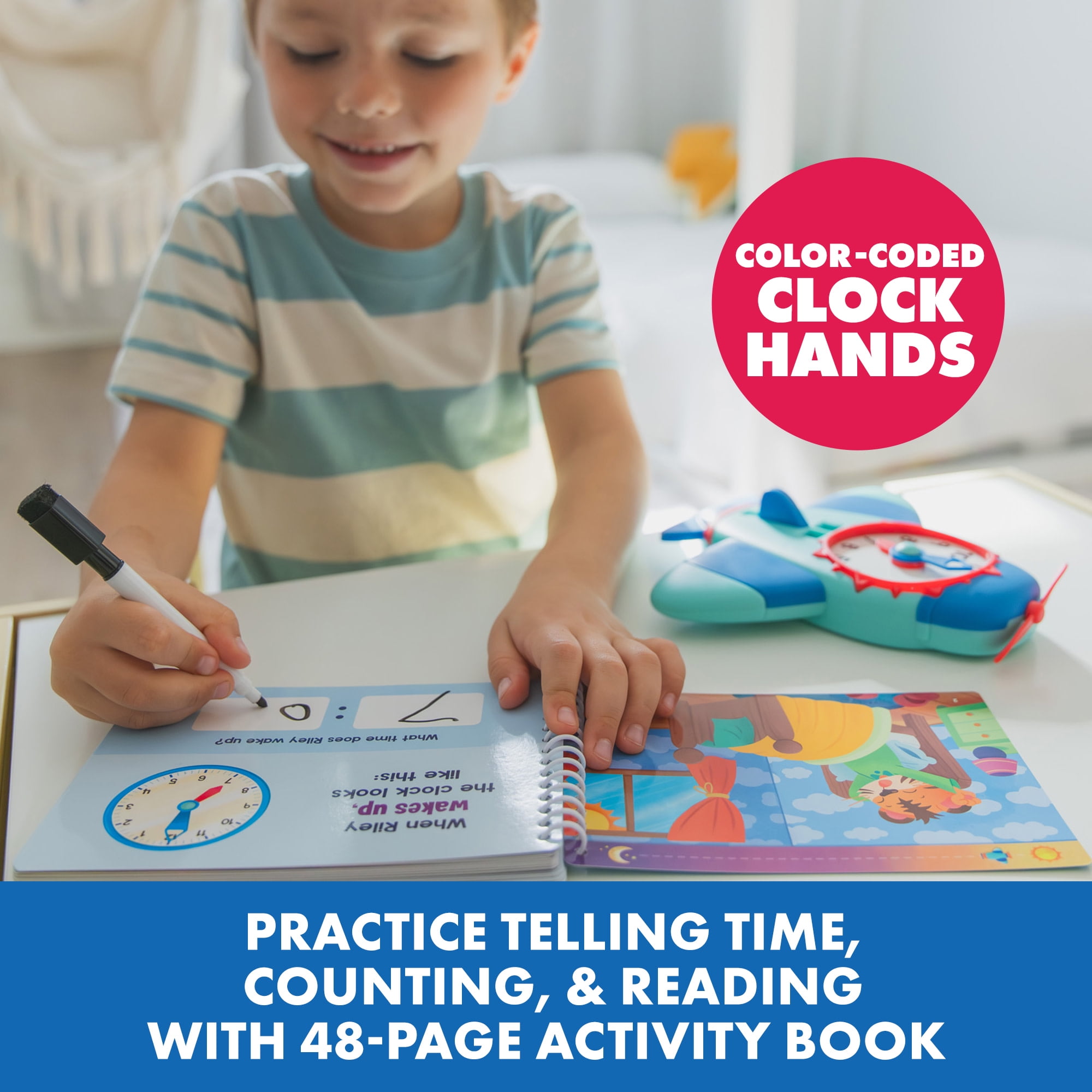Educational Insights Time to Learn Small Group Set, Elementary School Classroom Must Haves (6-Pack), Kids Counting Toys Ages 6 and up