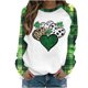 thumbnail image 3 of TaTaai Womens St Patricks Day Graphic Raglan Sweatshirt Long Sleeve Crewneck Casual Pullover Loose Fit Holiday Top Gift, 3 of 5