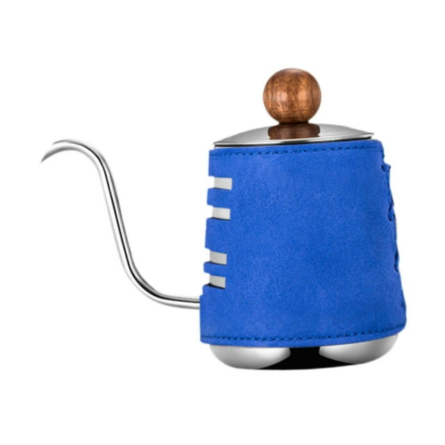 Elodie Bouilloire à Café Sans Poignée en Acier Inoxydable Bleu