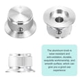 thumbnail image 3 of Aluminium Potentiometer Knobs Volume Tone Control Top Hat Knob for Guitar Instruments Silver 1, 3 of 5
