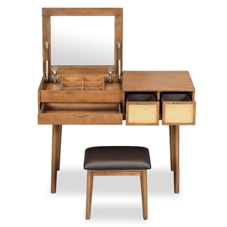 D&N Furniture Kids Olivia the Fairy Girls Dressing Table with Chair -  Walmart.com