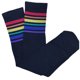 thumbnail image 2 of Qarigey Calcetines de tubo medio Transpirable Algodón puro Buena retención de calor Medias Diseño de rayas Absorbente de sudor para niños Medias tipo 49 Qarigey AP009517-49, 2 of 6