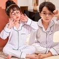 thumbnail image 1 of Conjunto de Pijamas de terciopelo Coral para niños y niñas, ropa de dormir de manga larga de franela cálida para invierno, navidad, Año Nuevo, 1 of 2