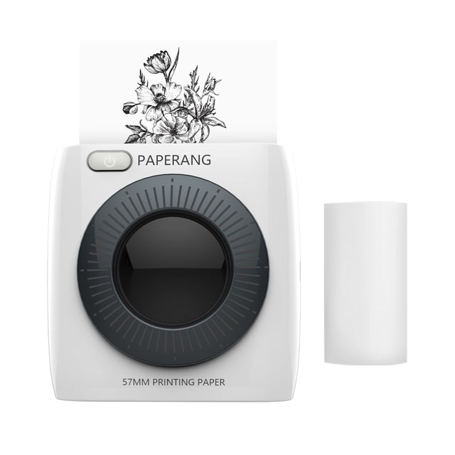 Riwcyla Pocket Printer Printer Portable Thermal Printer 300dpi for Photo Picture Receipt Memo Note Label Sticker Compatible with Android iOS Windows