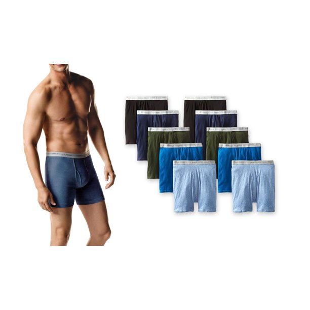 Hanes Men's 10Pack Boxer Briefs with Comfort Flex Waistband