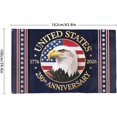thumbnail image 2 of 250th Anniversary Funny Flags Flags 3x5 Outdoor Happy Outdoor Flag Wall Decor, 2 of 9