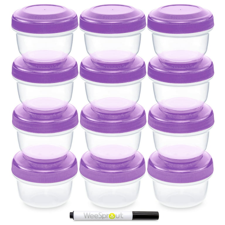 WEESPROUT Leakproof Baby Food Storage, 12 Container Set