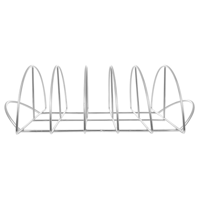 MasteelfCA 1Pc Rib Rack Stainless Steel Grilling Rack BBQ Rib Bracket Outdoor Barbecue Tool