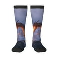 thumbnail image 2 of Lsque Winter Fire Dragon Printed Crew Socks Men's Women's LightWeight Thin Casual Calf Socks ,Knee High Socks,Cotton Socks, 2 of 9