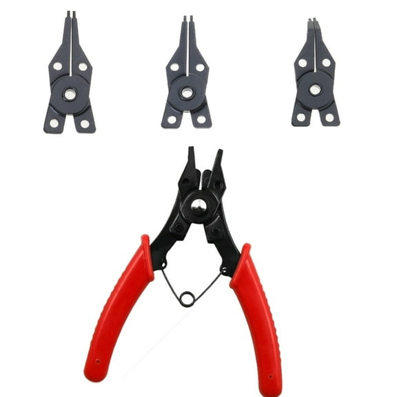4 in 1 Snap Rings Pliers Double Purpose Circlip Pliers Snap Rings Fixed Hardware