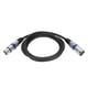 thumbnail image 3 of Cable XLR Macho A Hembra, XLR Macho A Hembra Cable De Sonido Plug And Play Carcasa De aleación De Zinc De 3 Pines Plata Negro Para Amplificadores De Potencia Para Estudios, 3 of 7
