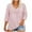 Pink, variant on Fall Outfits Fashion Clothes Sweaters Sweatshirt for Women Plus-Size V-neck Sequined 3/4t Sleeve Solid Color Casual Tops
