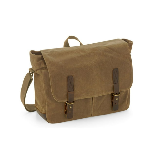 Quadra Sac Messager en Cuir Heritage Accents