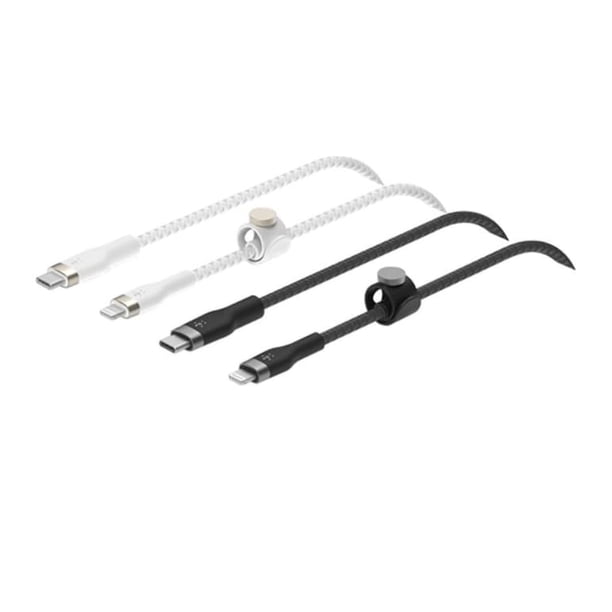 Belkin BOOSTCHARGE PRO Flex Paquete de 2 Cables USB-C a Lightning de 2 m