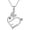 Bunny-3, variant on YAFEINI Cat/Dog/Phoenix/Eagle/Whale/Shark/Puffin/Starfish/Chicken/Butterfly/Owl/Bee/Frog/Seahorse Necklace Sterling Silver Animal Pendant Jewelry Gift for Women