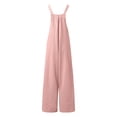 thumbnail image 5 of CCRFTGI Pink Rompers for Girls Spaghetti Strap Sleeveless Girls Jumpsuits Size 5-6 Trendy Overall Fall Clothes with Side Pockets Pink 9-10 Years, 5 of 5
