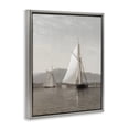 thumbnail image 3 of Stupell Industries Soft Vintage Coastal Boat Gray Framed Floater Canvas Wall Art, design by Riley B, 31 x 25, 3 of 9