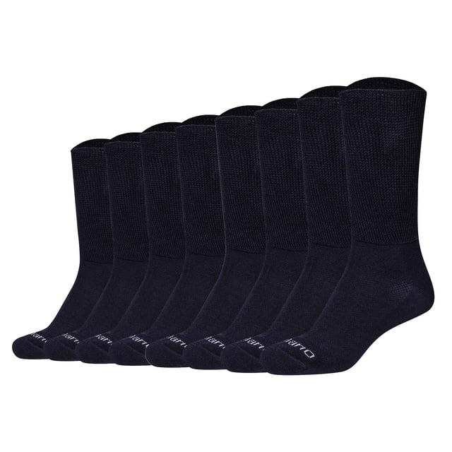 Calcetines Camano unisex, paquete de 8 - Calcetines orgánicos para diabéticos, calcetines para diabéticos, lisos Azul oscuro 35-38