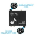 thumbnail image 4 of AMERTEER Audio Decoder Professional Audio Speaker Amplifier Decoder Widely Compatible Adjustable Bass Volume Audio Adapter Portable Audio DAC Converter, 4 of 9