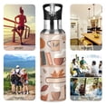 thumbnail image 7 of Yayeee 20oz Insulated Water Bottle Double Wall Stainless Steel with Flip Straw Lid, Fall Acorns Pattern, 7 of 7