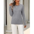 thumbnail image 6 of Zeagoo Womens Wool Blend Sweater Crewneck Long Sleeve Tops Fashion Clothing, 6 of 6