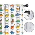 thumbnail image 4 of Blackout Kids Curtains,White Dinosaurs Random Words Childrens Insulated Curtains Set Of 2,Bedroom Essentials,Toddler Room Decor 42"x54", 4 of 5