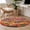 Orange, variant on Red Orange Green Forest Round Area Rug 3 FT,Small Kitchen Bathroom Mats,Fall Botanical Tree Maple Leaf Washable Indoor Outdoor Throw Runner Carpet Non-Shedding Doormat for Table Shower Sofa Entryway